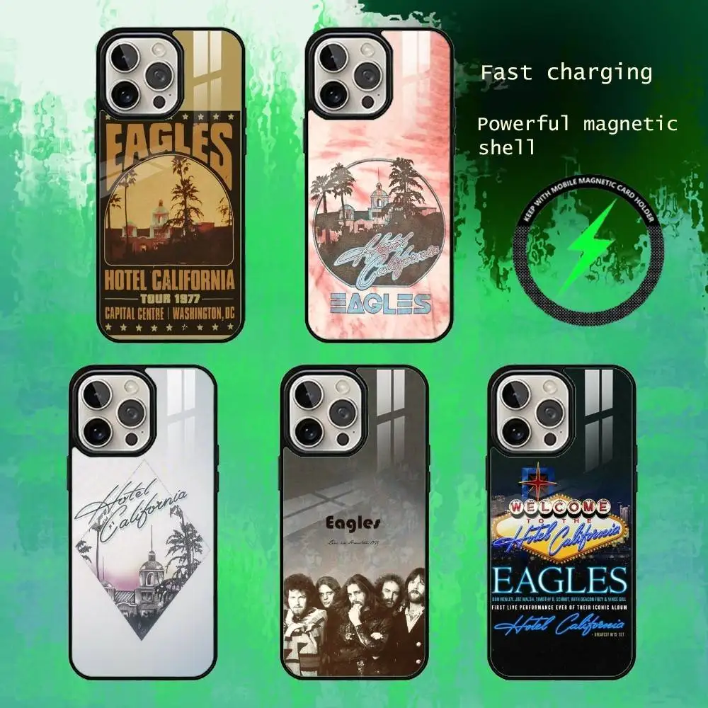 

E-Eagle-s Hotel California Phone Case For iPhone17,16,15,14,13 Plus,Pro Max Magnetic For Magsafe Wireless Charging
