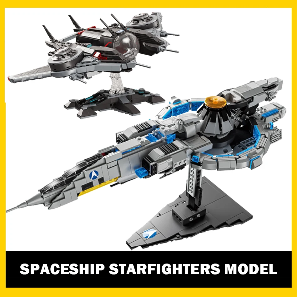 

MOC Space Wars Spaceship Starfighters Model Micro Building Blocks Starship Aircraft Battleship Bricks Toys Kids Christmas Gifts