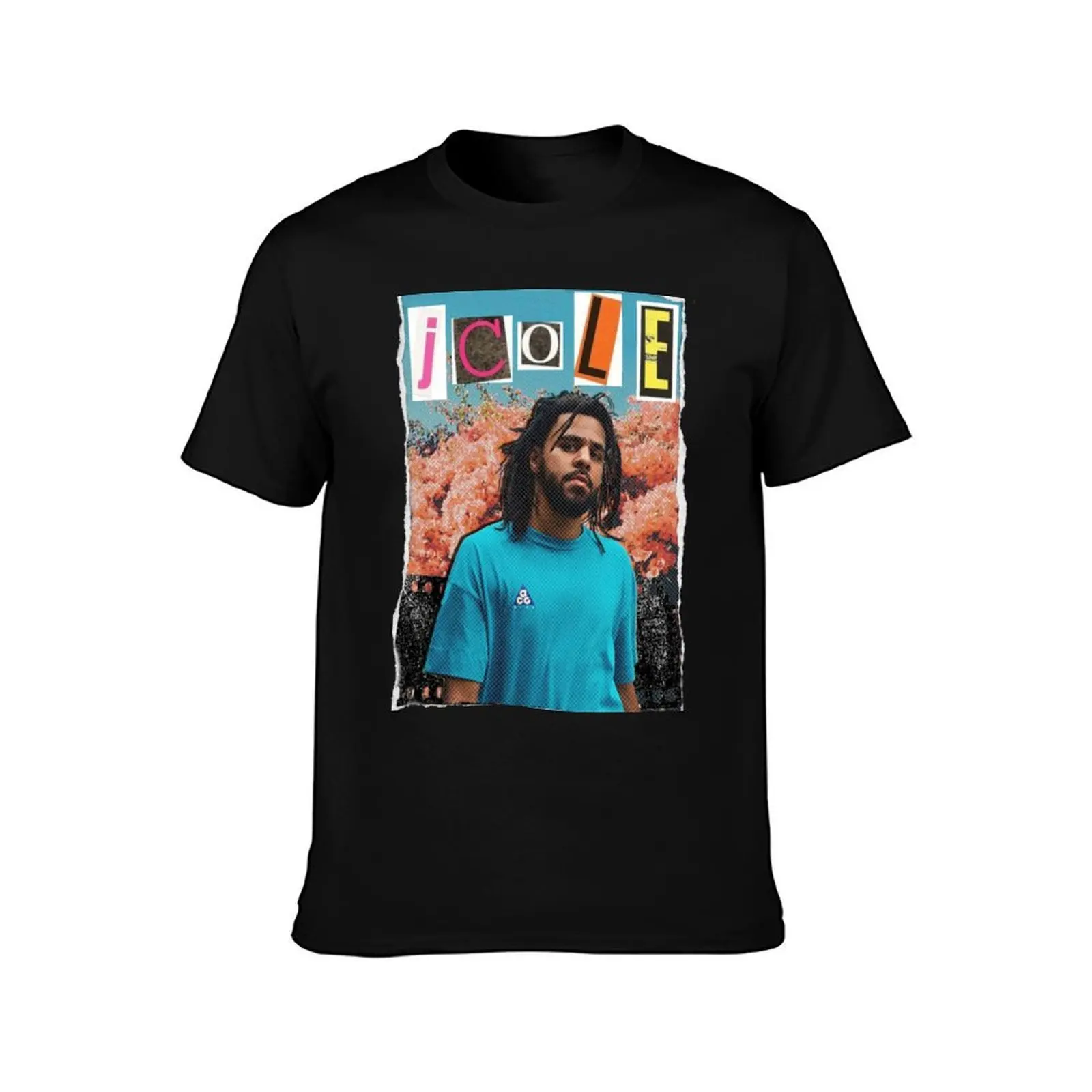 J. Cole Scrapbook Effect Men T Shirt man graphic t shirt