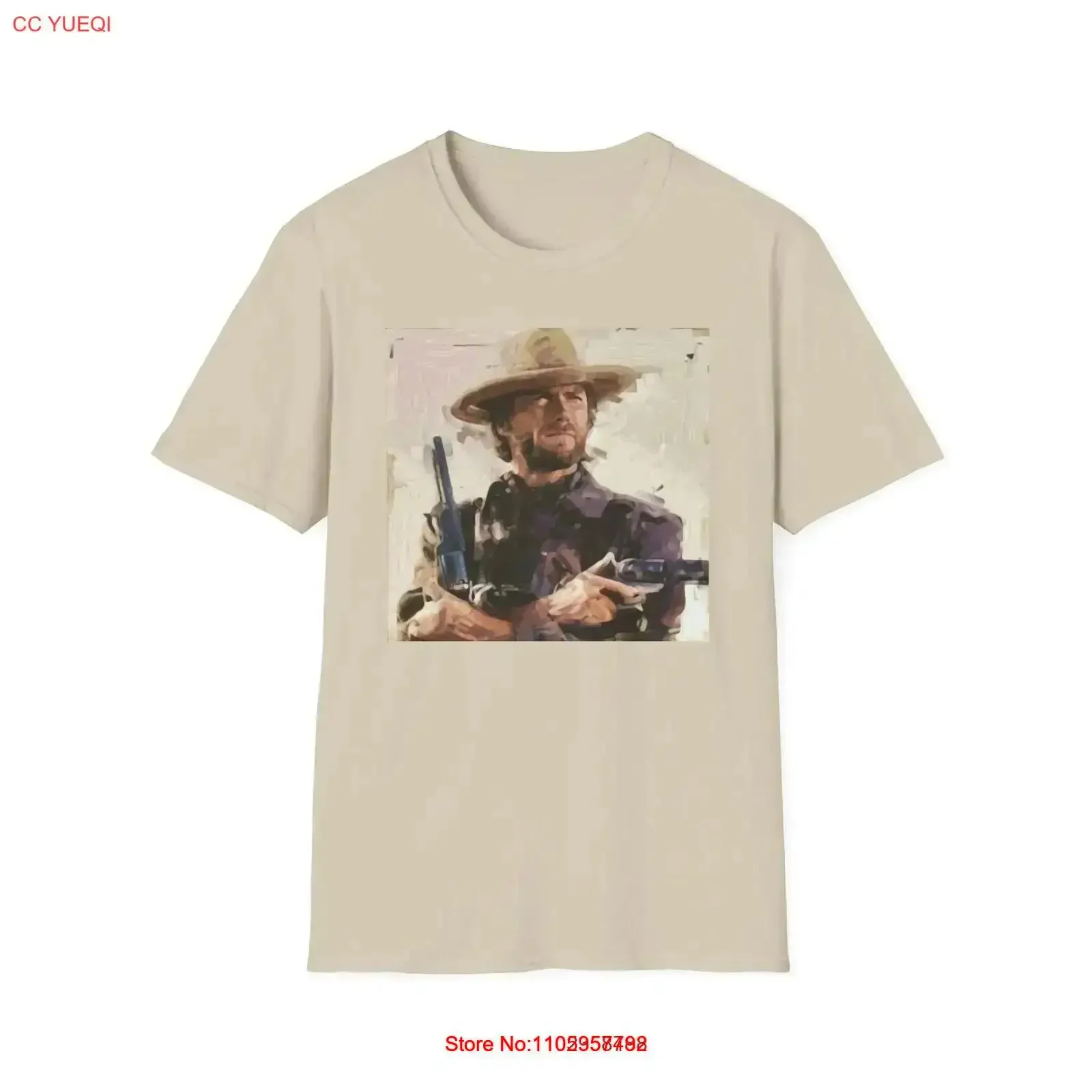Clint Eastwood Soft Style T Shirt SM MD LG XL 2XL 3XL vintage Washed graphic Versatile Unisex homme Breathable Comfortable
