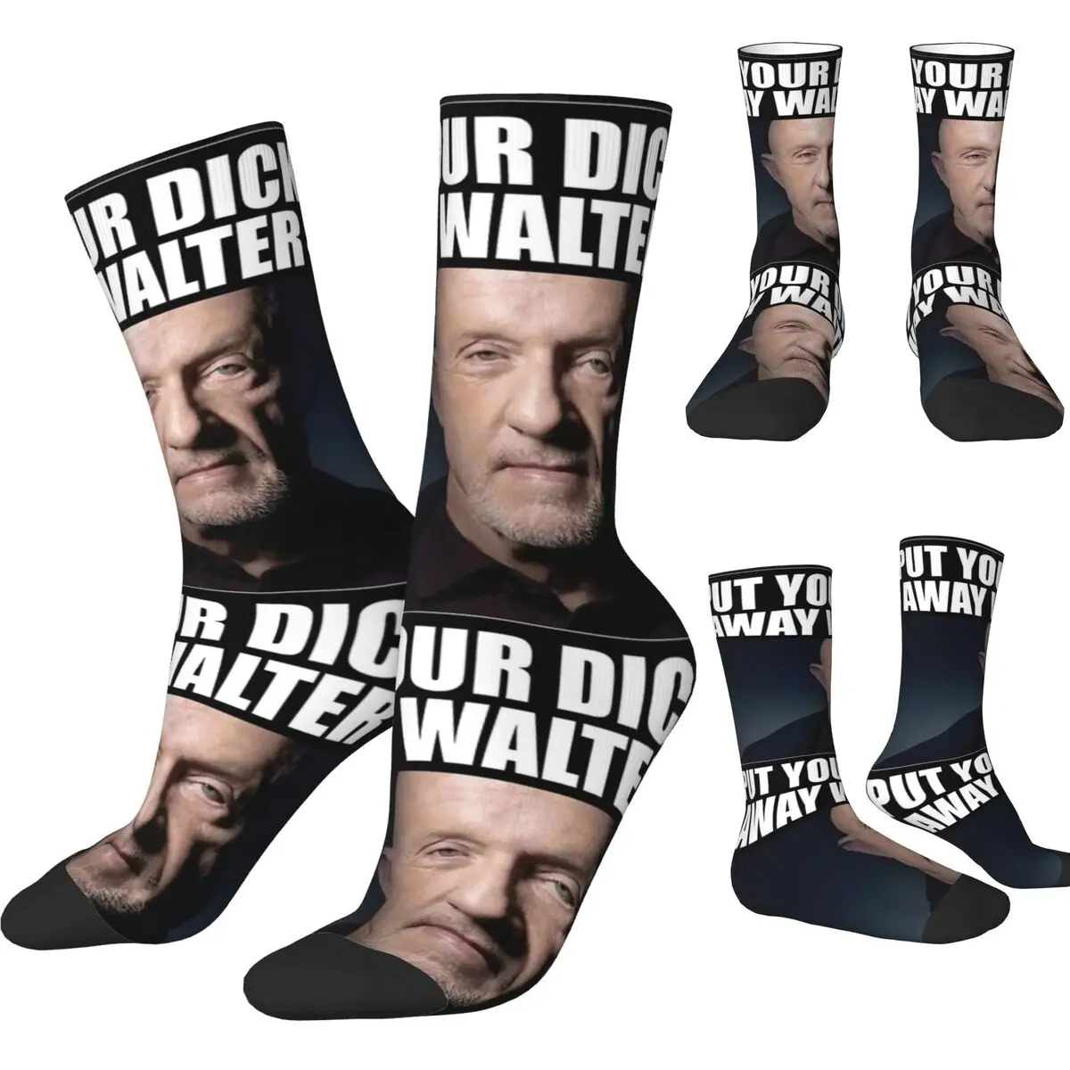 

Walter White Stockings Put Your Dck Away Walter Design Casual Socks Winter Anti Skid Socks Women Men Running Warm Soft Socks