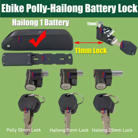 For Super 73 Battery Lock Shanshan Hailong Battery Lock/ Reention Polly Battery Lock Polly DP-4/DP-5/DP-6/DP-9 Battery Lock