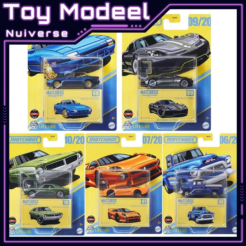 

Matchbox Car Collector GBJ48 Series Car Model 1/64 Porsche 918 Jaguar GMC Mazda RX Simulation Static Alloy Cars Model Boy Gifts