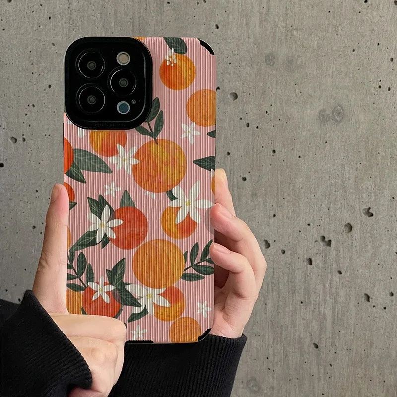 Summer Fruit Pattern Phone Case For iPhone 14 12 11 13 Pro Max X XR XS Max 14plus 7 8 Plus 12 13 Mini Shockproof Soft Back Cover