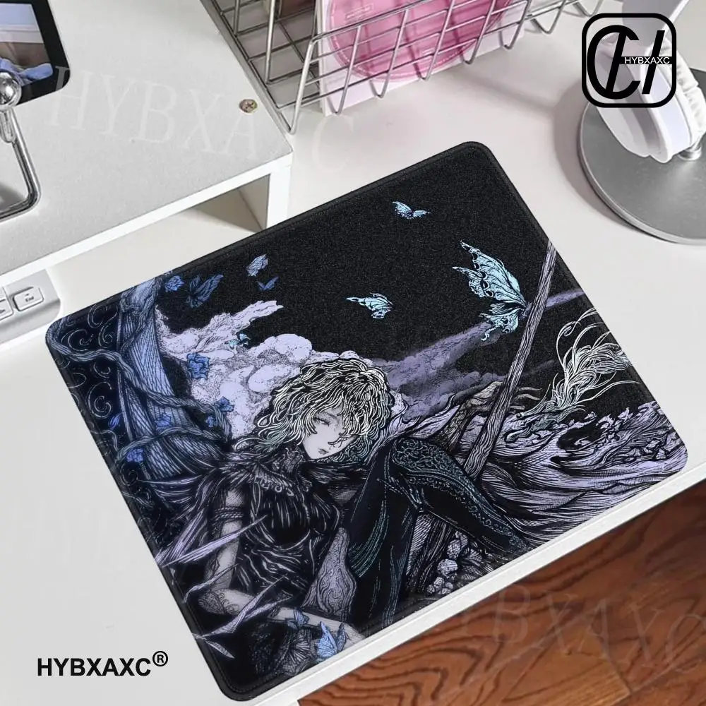 Gothic Retro Black Girl Desk Mat Mousepad Art Mouse Pad Rubber Mat Mouse Carpet Table Pads HD Pc Mats 45x40cm Office Accessories