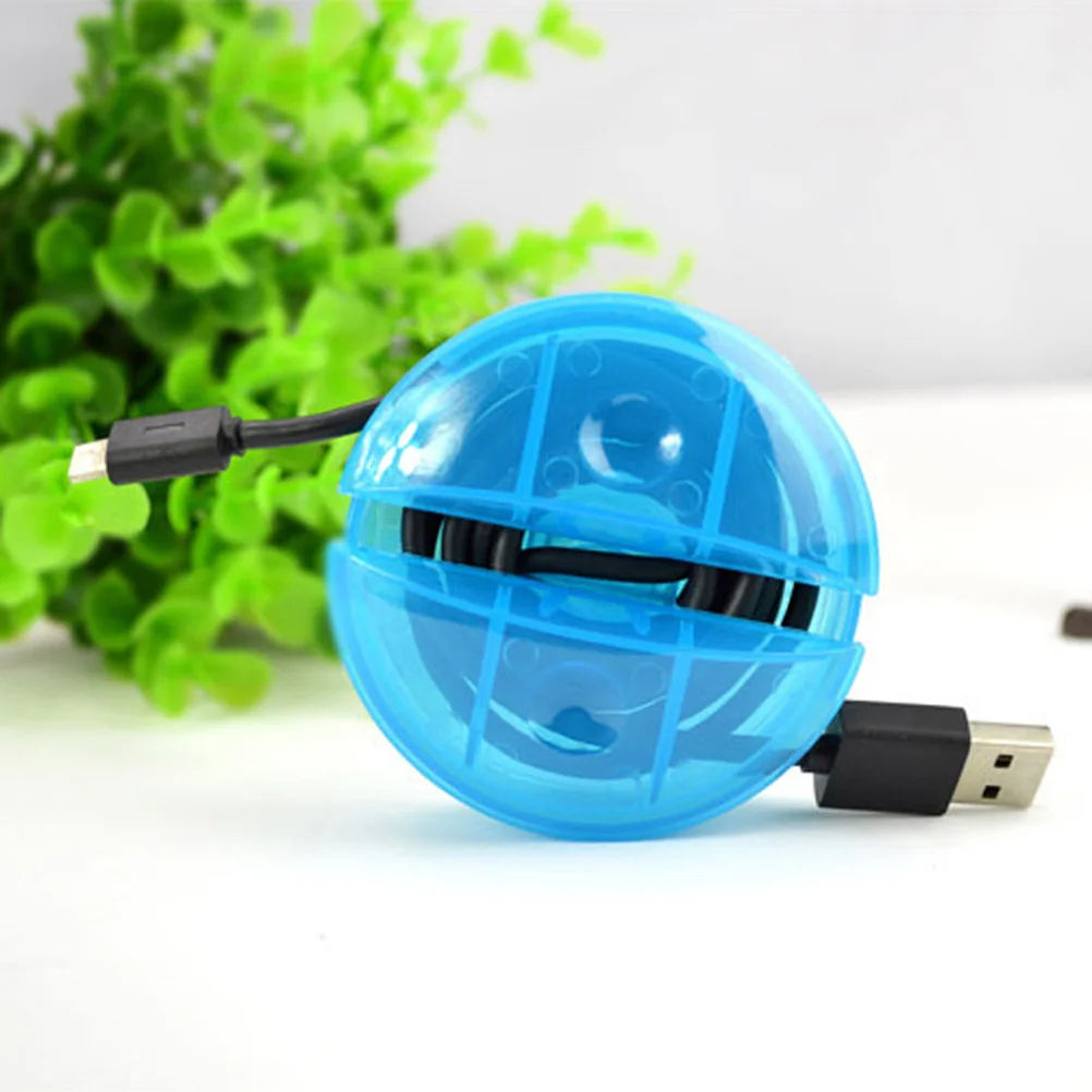 

5Pcs Round Cable Winder Lightweight Portable Cord Organizer for Earphone Headphone Power Wire Fixator Travel School Home