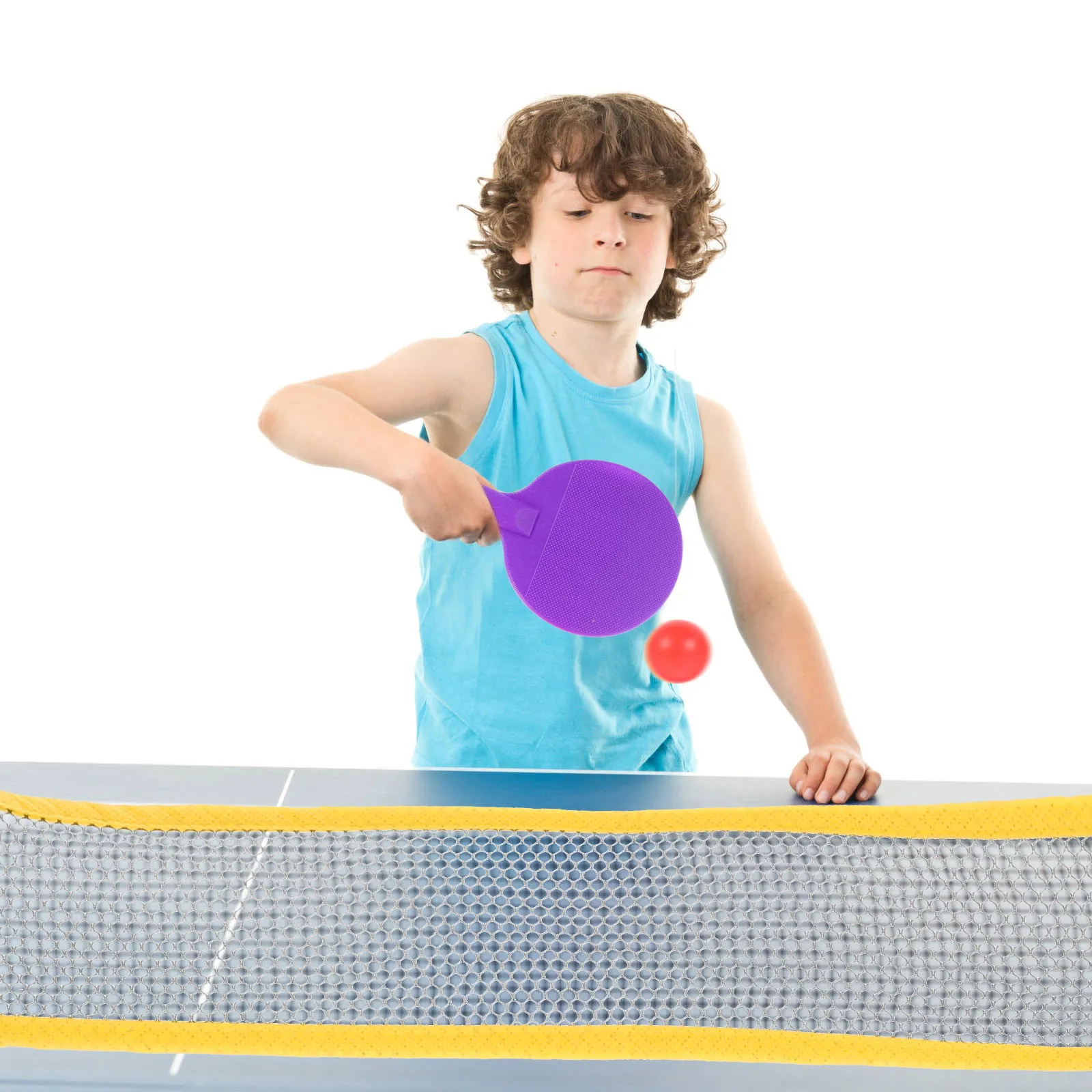 

1Set Mini Tabletop Portable Ping Pong Set Rackets Net Bases Poles for Desktop Office Home Entertainment Mini Pong Set
