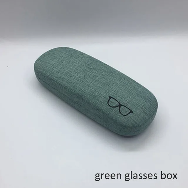 Fashion Glasses Case Hard Shell Linen Fabrics Eyewear Cases Cover Protective for Men Women Sunglasses Eyeglasses Box