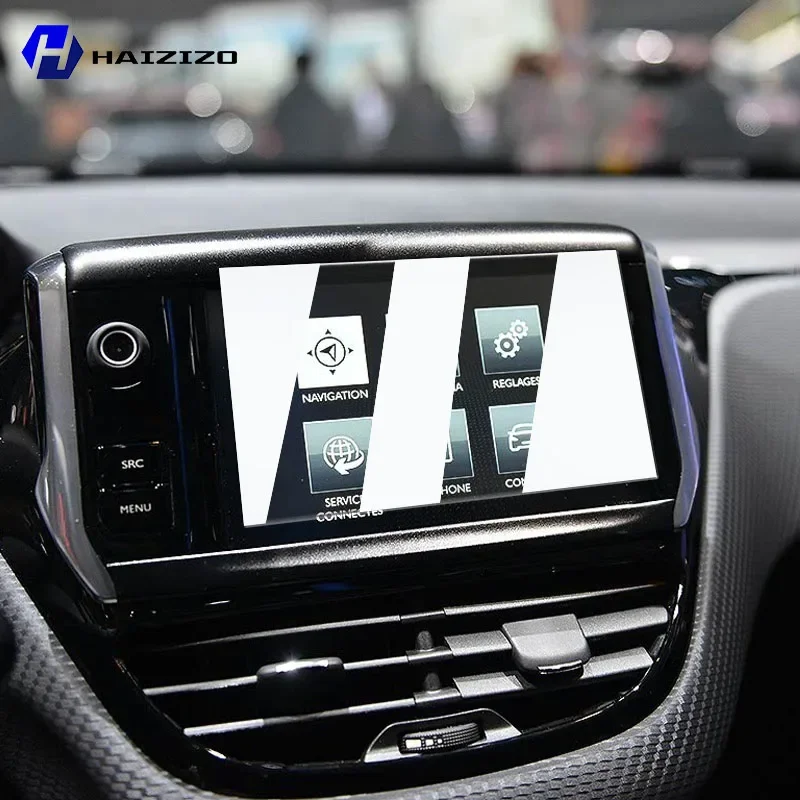 لبيجو 208 2014-2018 الزجاج المقسى سيارة الملاحة واقي للشاشة فيلم لوحة القيادة رصد شاشة طبقة رقيقة واقية تجديد #1