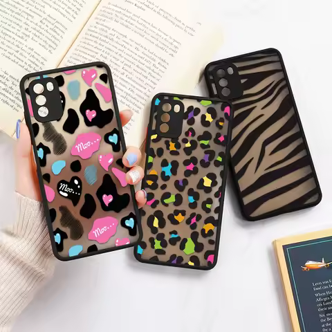 Leopard Case For Xiaomi 11T 12T Cover Redmi Note 10 Pro 9 8 9A 9C 9T Poco F3 Mi 12 11 Lite 5G NE 9T X3 Pro M4 M3 Hard Fundas