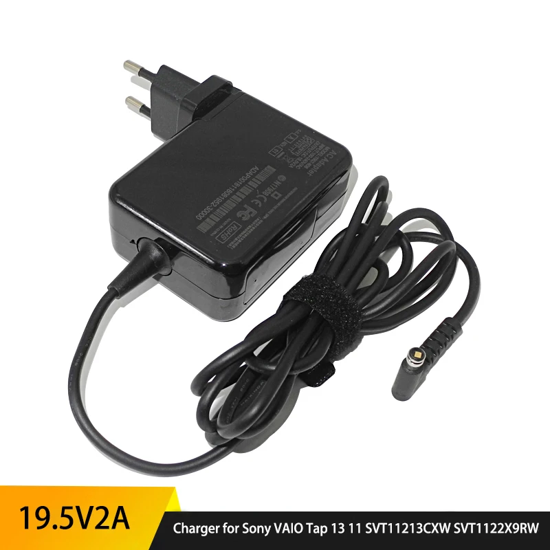 

19.5V 2A Tablet Charger for Sony VAIO Tap 13 11 SVT11213CXW SVT1122X9RW SVT1122Y9EB SVT11229CKB SVT1122X9RW Flip Adapter