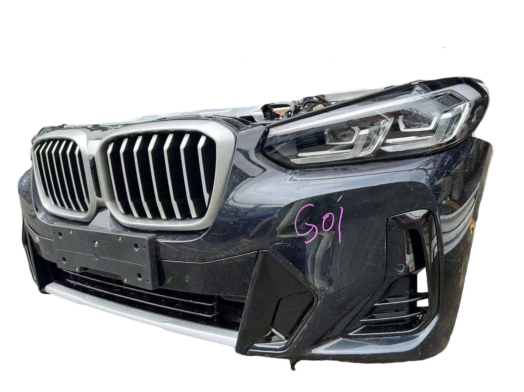 original used high quality for bmw X3 G01 X4 G02  front bumper full assembly with headlight  bodykit