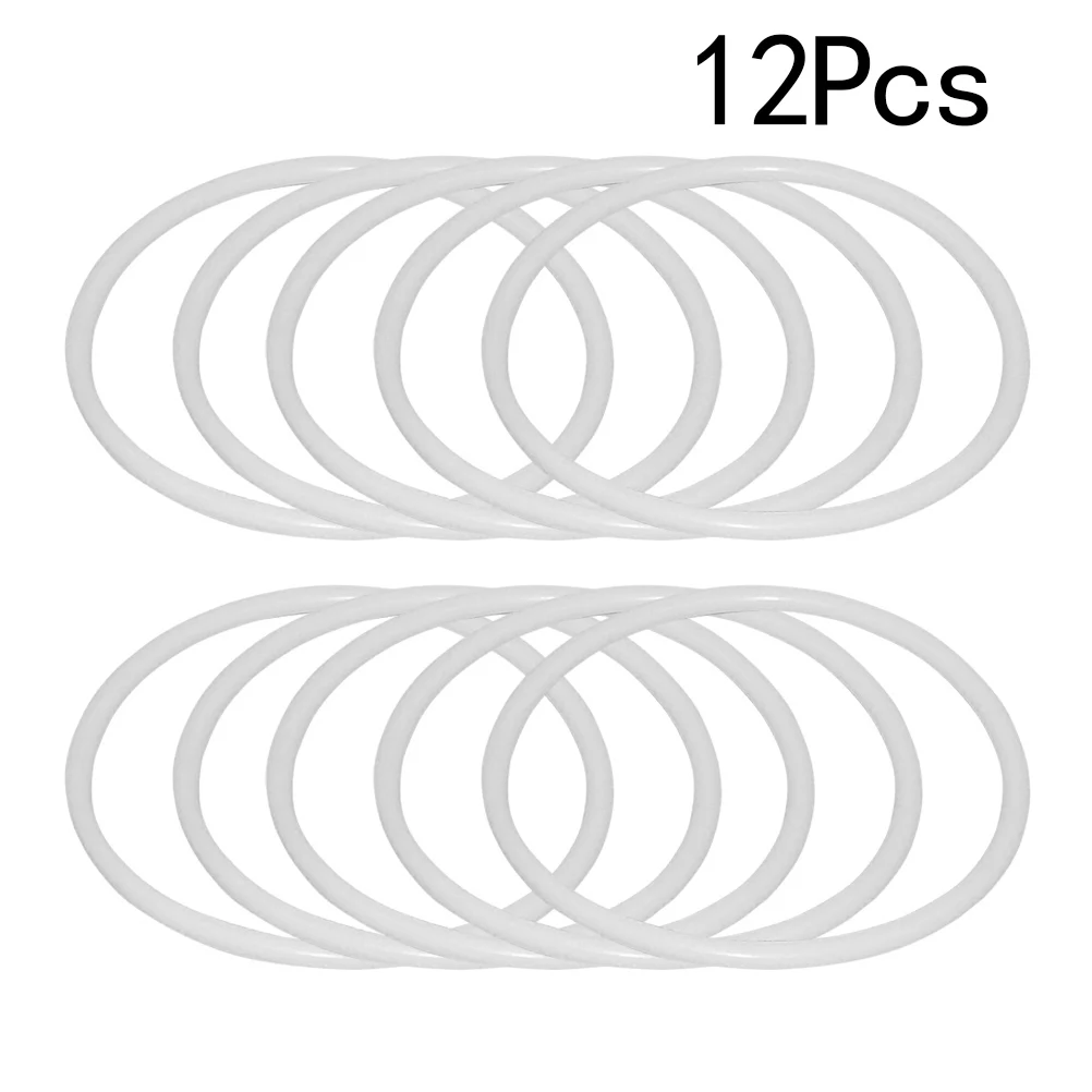 

10Pcs Dreamcatcher Round Hoops White Plastic Circles 35Cm Long-Lasting DIY Dreamcatcher Material Mandalas Wall Hanging Craft