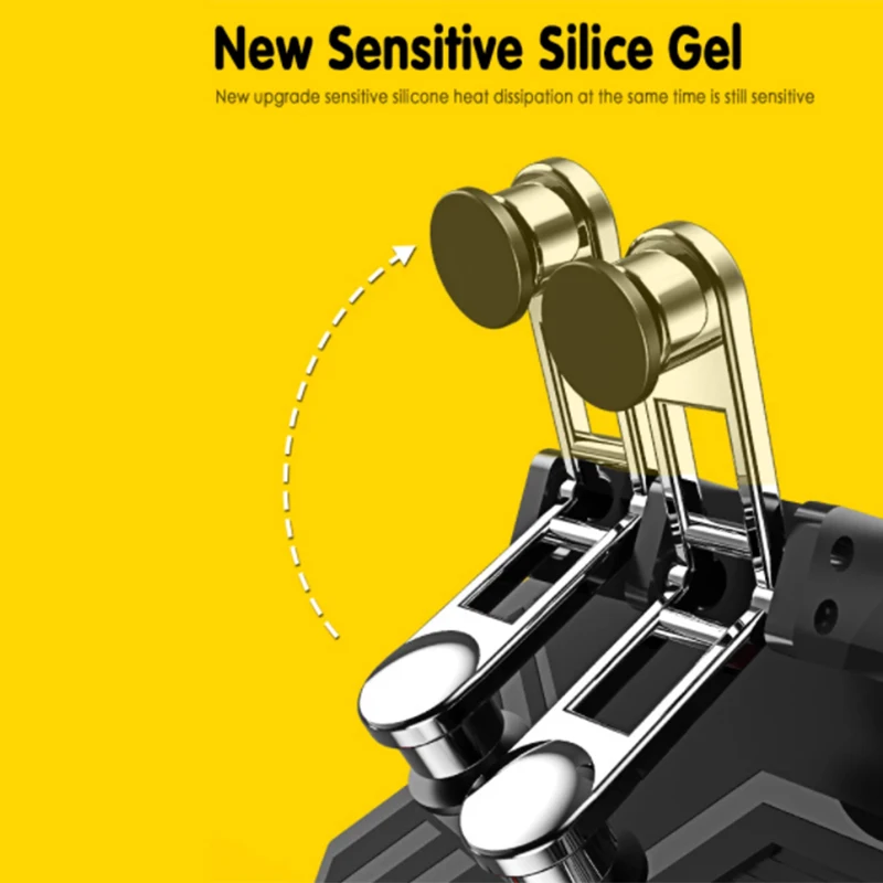 عملي MEMO AK77 لعبة الزناد الهاتف برودة مروحة أذرع التحكم في ألعاب الفيديو Pubg تحكم مع مروحة Pubg المحمول الزناد مطلق النار عصا التحكم (