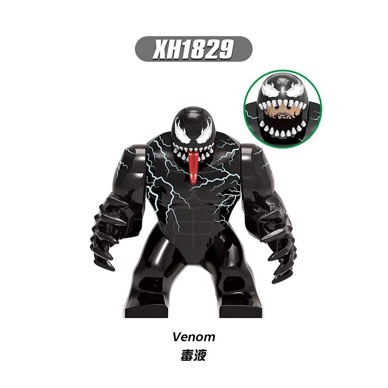 Marvel Action Figure Mini Bausteine Superhero Venom Massacre Erwachsene Puzzle DIY Montage Block kinder Spielzeug