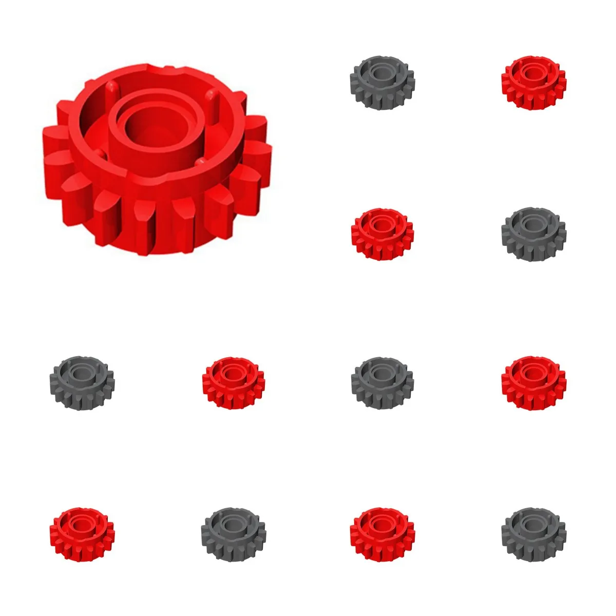 

50pcs 18946 Gear 16 Tooth with Clutch on Both Side Brick Building Block Toy Compatible Educational Creative Size Gift DIY MOC