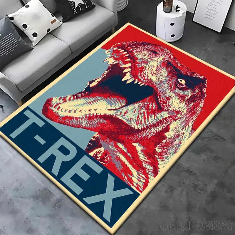 Film Jurassic Park Cartoon Rug Carpets 120x160cm Decor for Living Room Children's Bedroom Sofa Bathroom Kids Floor Mat