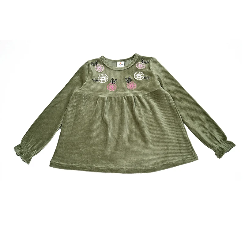 Olive Moments Corduroy Set – Girl Shirt