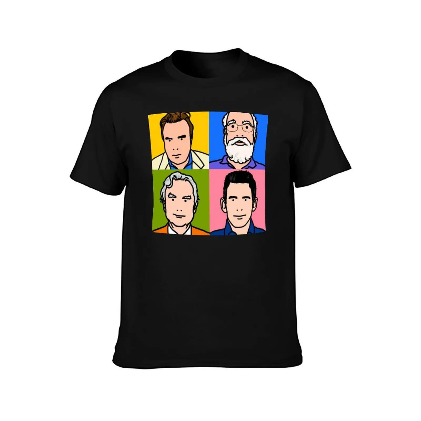 Four Horsemen 2013 - Hitchens, Dennett, Dawkins & Harris T-Shirt Sweat Absorbing Sports Tee Shirt