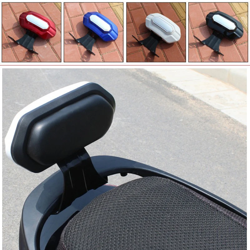 Schienale universale per conducenti di moto Cuscino per schienale durevole in acciaio inossidabile Cuscino per sedile passeggero Accessori per parti di motociclette