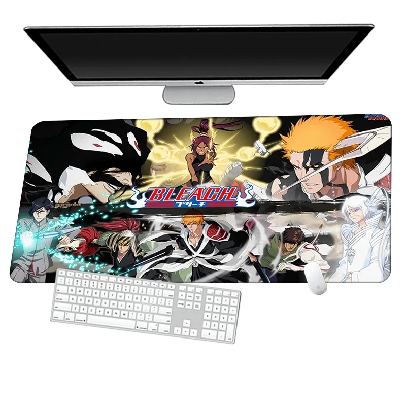 Anime BLEACH Large Mouse Pad Gamer Cabinet Pc Keyboard Коврик Для Мыши Computer Desk Mat 900x400 Gaming Accessories Mousepad Xxl