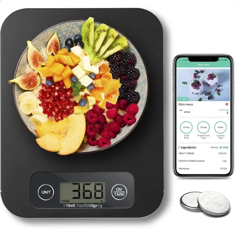 

Smart Digital Food Scale for Weight Loss Kitchen Food Scale Grams and Ounces with Nutritional Calculator Food Weight Scale for