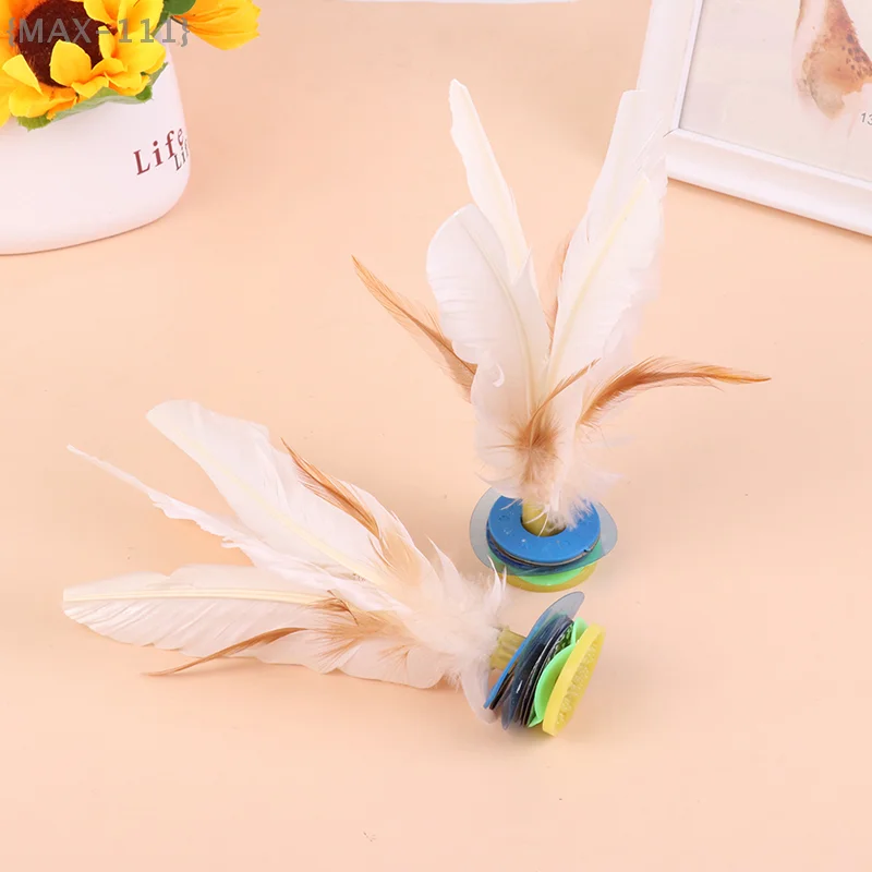 Volantes de plumas de ganso blanco, equipo deportivo tradicional chino para ejercicio de pies al aire libre, juego de juguete para adultos y niños