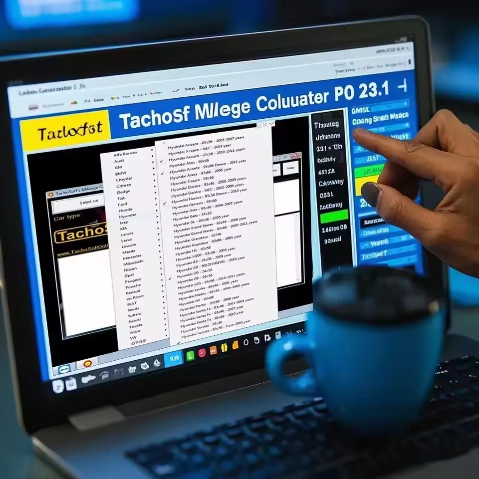 Latest version TachoSoft Modify Mileage Calculator 23.1 software car mileage calculation EEPROM ECM English for Peugeot for Jeep