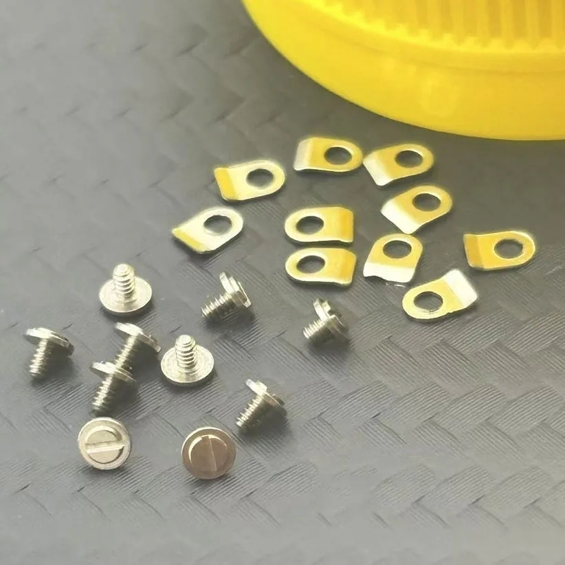 Watch movement components, compatible with Shanghai 3235/3230/3285 movement fixing screws and fixing plates（10set）