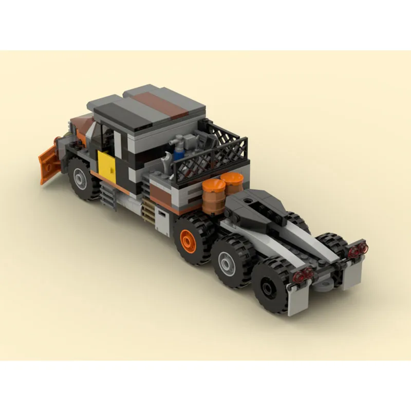 

MOC-131842 Новая классическая модель военного полуприцепа-грузовика из строительных блоков, 322 детали, подарок для мальчиков на день рождения или Рождество