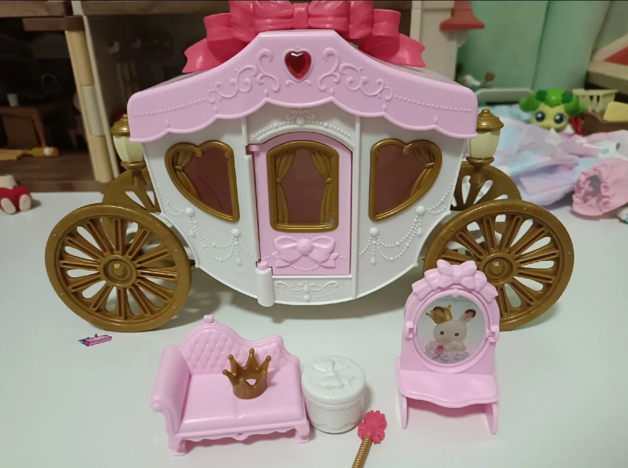 Sylvanian Families Anime Figure Series  Castle Pumpkin Car Girls Play Home   Favorite Of Girls Kid Halloween Gift