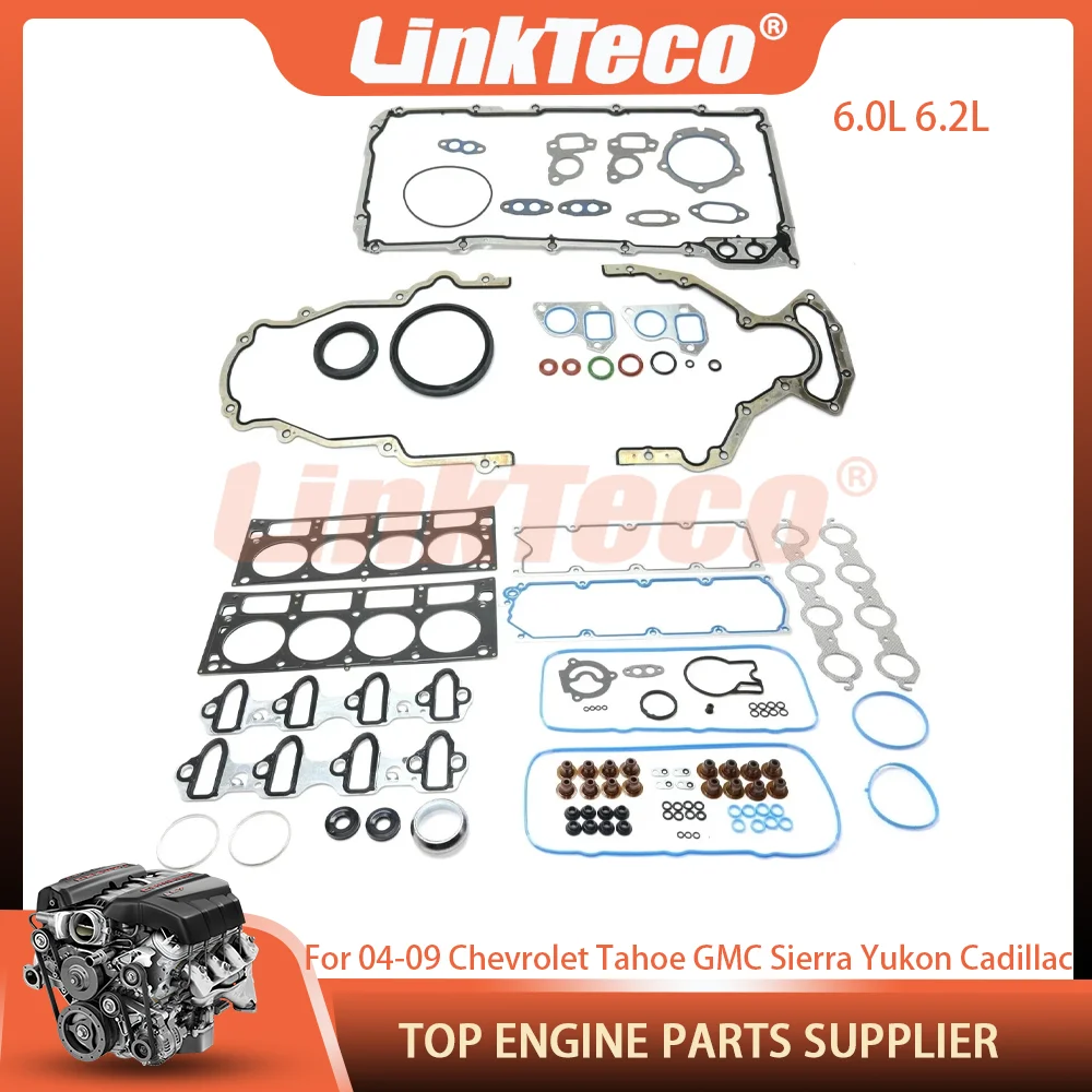 

Engine Full Head Gasket Set Fit 6.0 6.2 L For 04-09 Chevrolet Silverado 1500 Tahoe Trailblazer GMC Sierra Yukon XL Cadillac