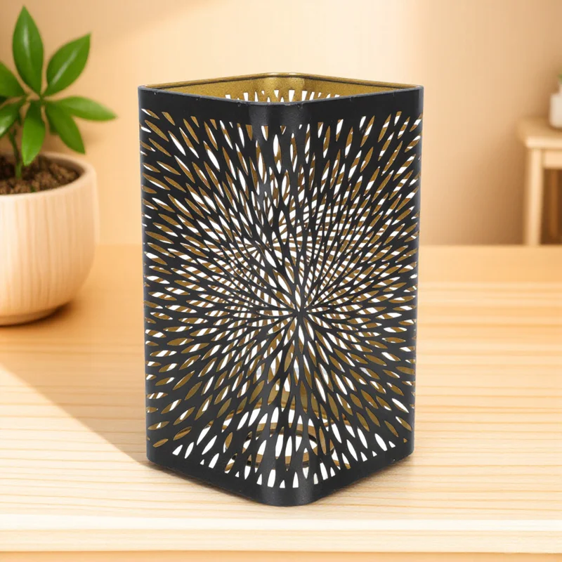 

Iron Lampshade Hollow Carved Decorative Light Cover Bedside Tabletop Lamp Shade Eye Protection Lamp Shade Decor