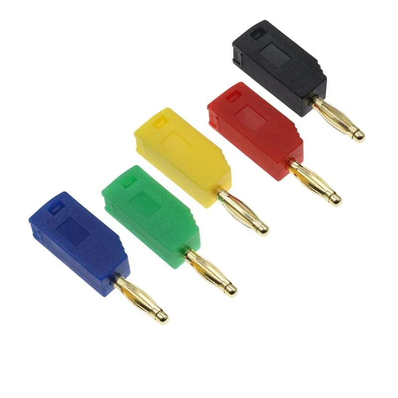 

1Pcs/5Pcs/10Pcs/lot 2MM Banana Plug Gold Plating Stackable Electrical Connector Accessories 5 Colors