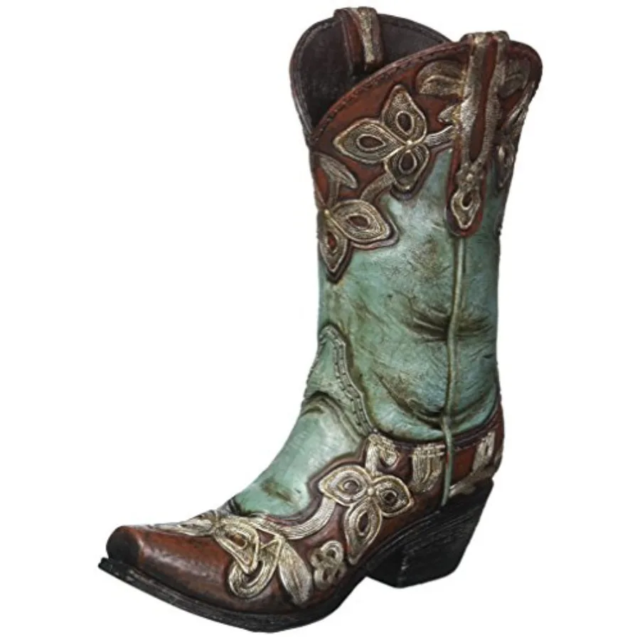 

Turquoise Cowgirl Boot Vase