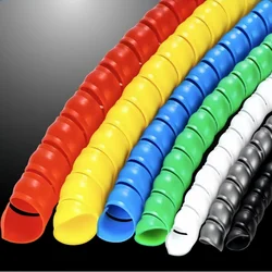 2/5/10Meters 8mm ~ 40mm Line Organizer Pipe Protection Flexible Spiral Wrap Winding Cable Wire Protector Cable Sleeve Cover Tube
