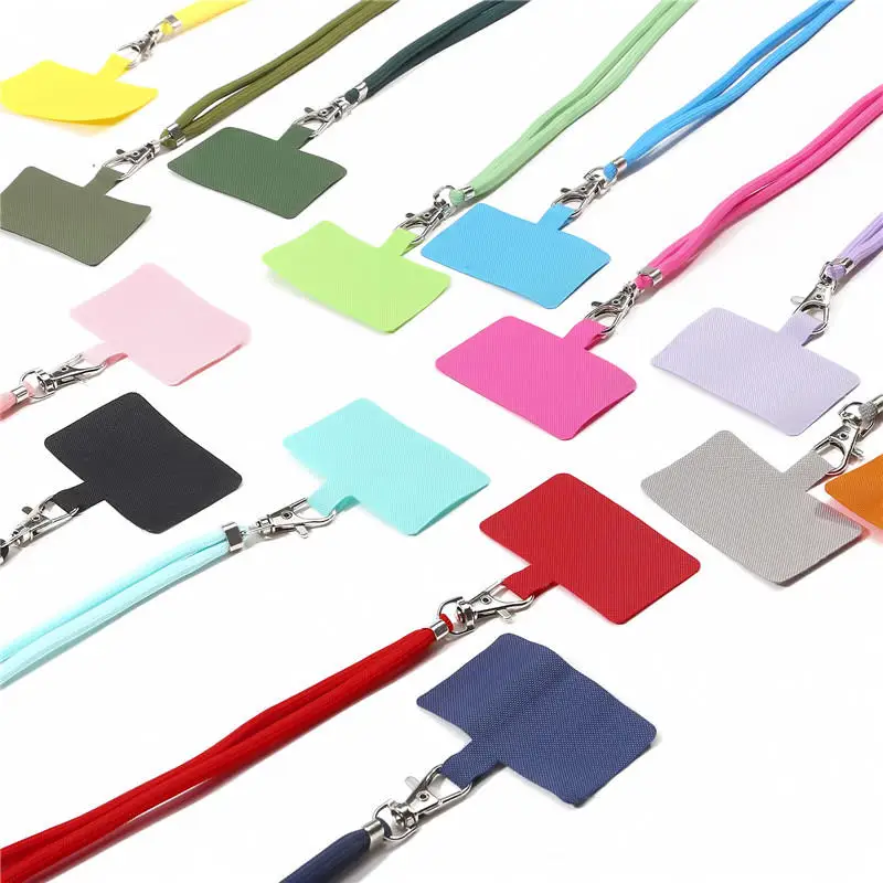 Handyhalterung mit Halsband, tragbares Anti-Verlust-Lanyard, Anhänger, modisches, einfarbiges Handy-Zubehör