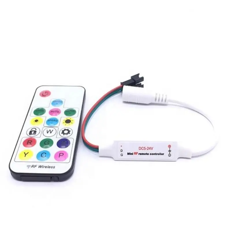DC5V~24V SP104E LED Pixel Controller Led Light Dimmer Controller Mini Wireless Remote Magic color Controller