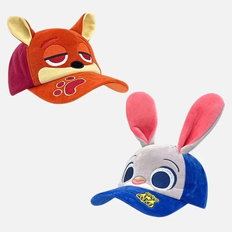 

Kawaii Disney Zootopia мультфильм аниме шляпа от солнца Джуди Хоппс Ник Уайльд пара бейсболка изысканный подарок для девочек аниме товары