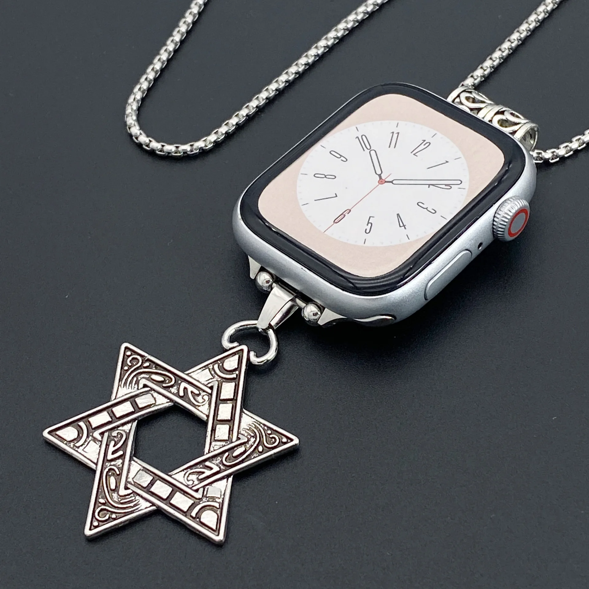 Necklace Adapter Pendant For Apple Watch Ultra Band 44mm 45 40 41