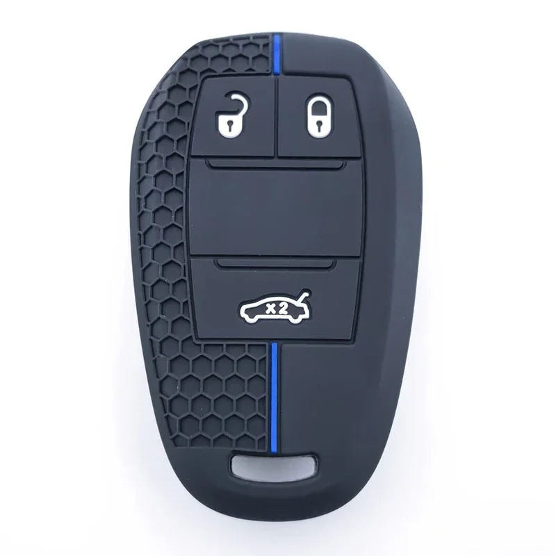 New Silicone 3 Button Fob Shell Key Protector Car Remote Key Case Cover for Alfa Romeo Stelvio Giulia 2017 2018 Accessories