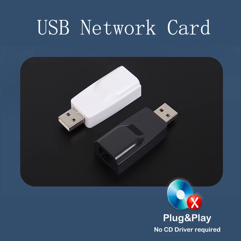 خفيفة الوزن USB Lan إيثرنت محول USB بطاقة الشبكة USB RJ45 محول USB2.0 محرك خالية من الكمبيوتر المحمول سطح المكتب DVB صندوق التلفزيون SR9900 100M