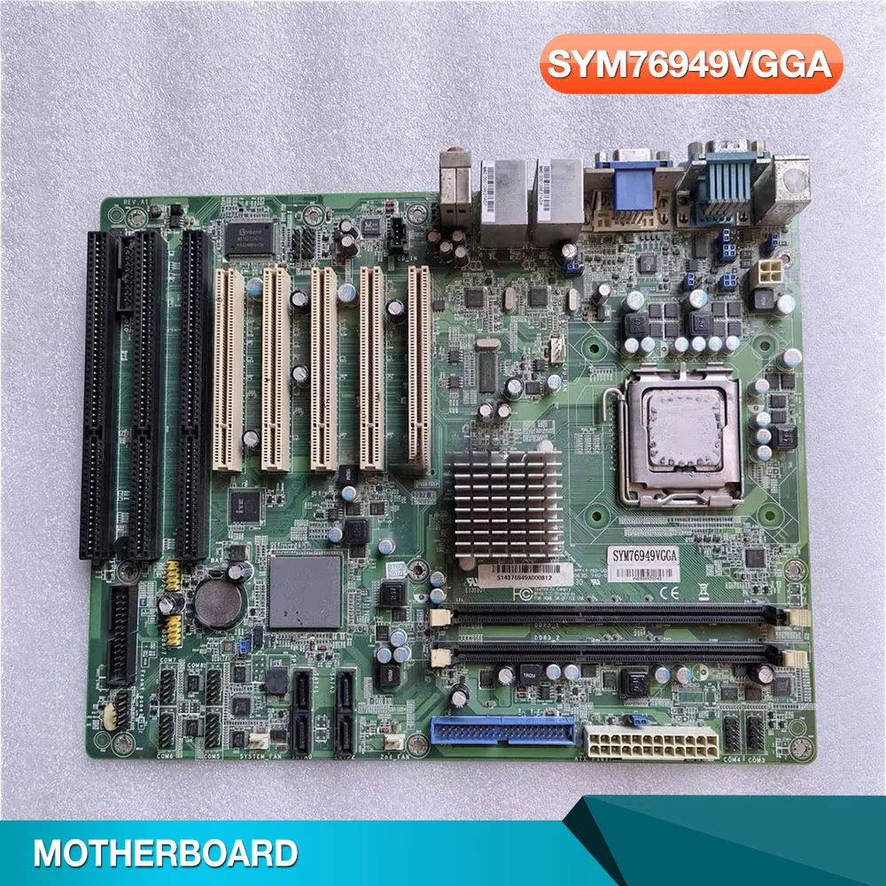 اللوحة الأم الصناعية SYM76949VGGA تدعم 3 فتحات ISA G41 شرائح منافذ الشبكة المزدوجة