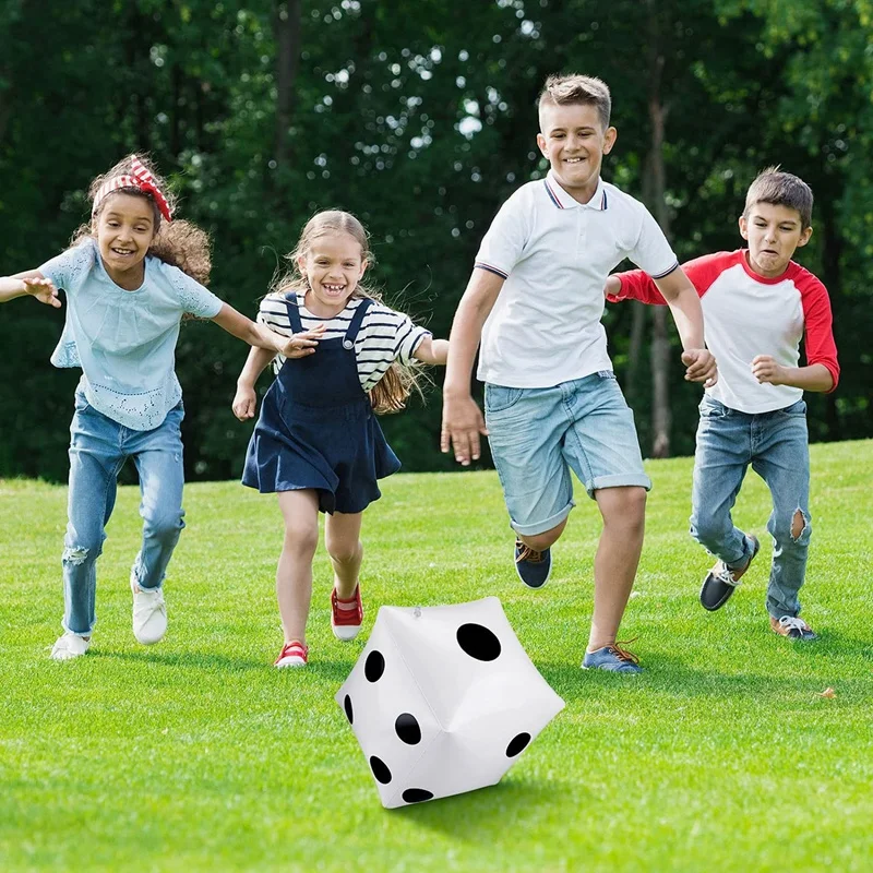 Dados inflables grandes para piscina de juegos, juguetes de 12 pulgadas, paquete de 3