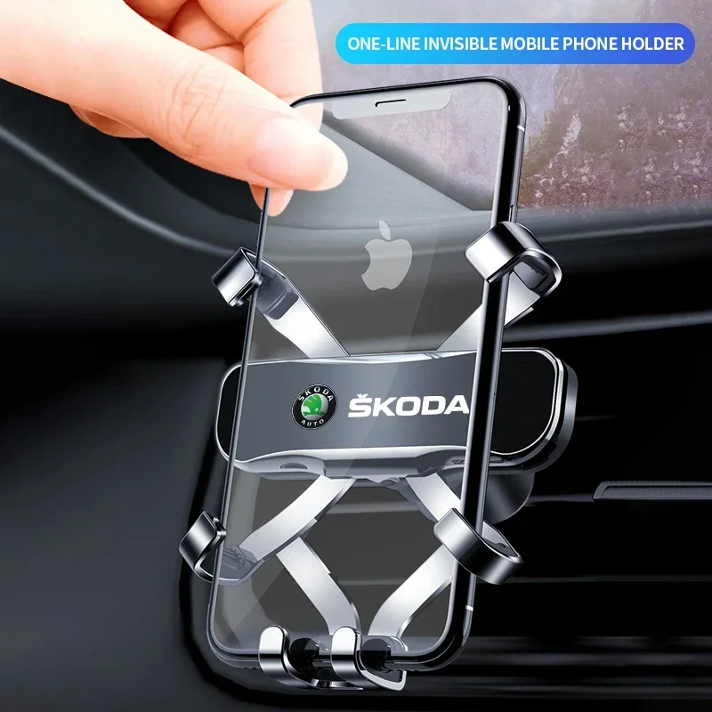 

Car Mobile Phone Holder Smart Auto Clamp Driving Artifact For Skoda fabia 2 octavia 3 rapid superb Accessories Led Luggage Goods