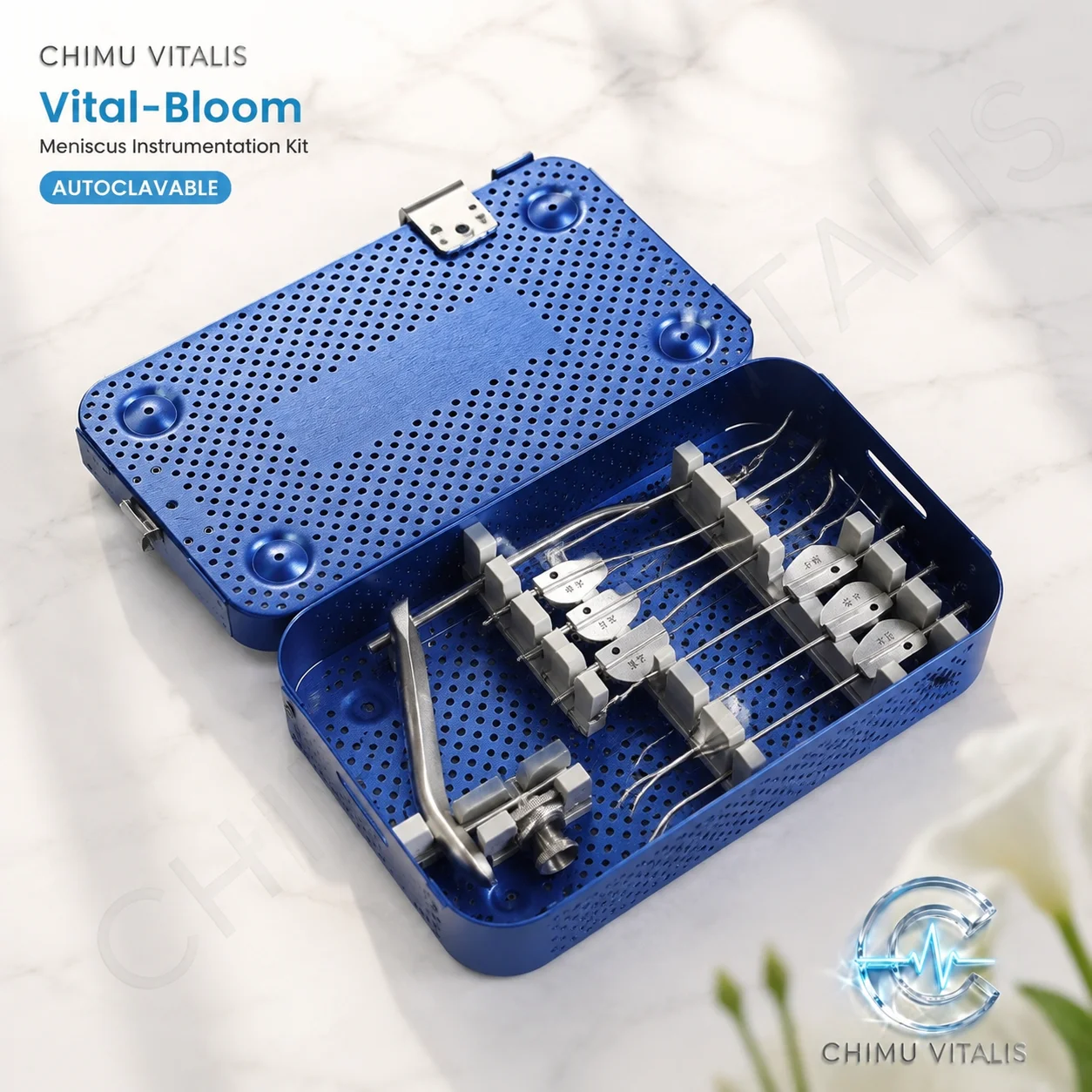 【CHIMU VITALIS】Meniscus Suture Hook and Wire Set, Precision Medical Instrument Kit