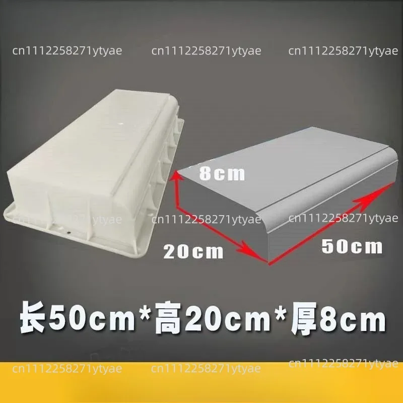 Roadside Rocks, Cement Molds, Plastic Curved Edge Stones, 50X20X8Cm Long Line, Reusable Circular Arc, Suitable For Road Edges