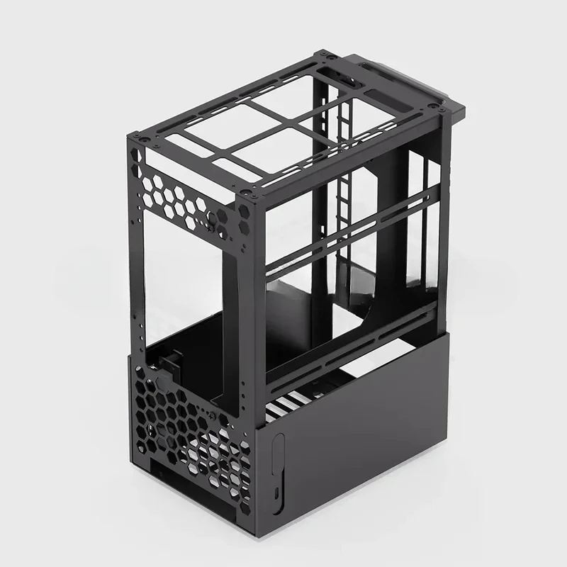 Rider R2 ITX Chassis, 7L Aluminum Alloy 120-Cooled Portable Mesh Black SFX Desktop Computer