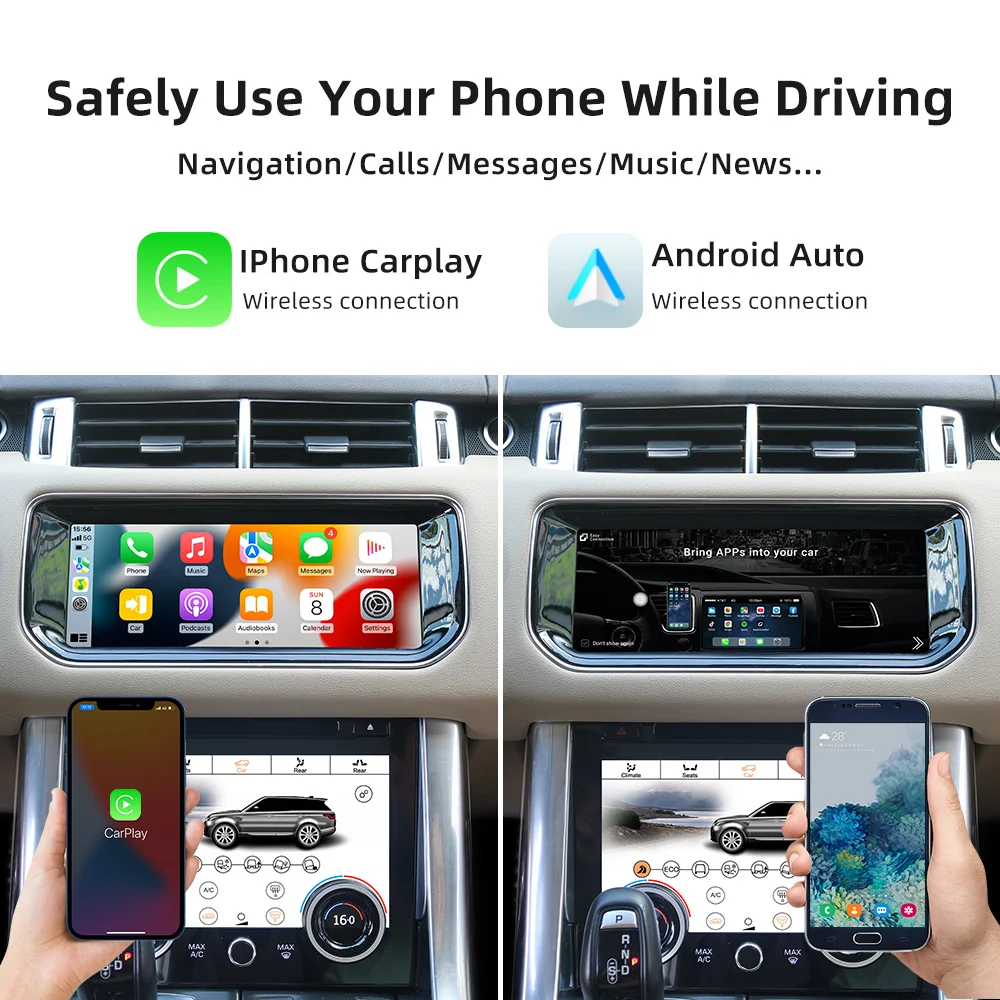 Автомобильный DVD-плеер 10,25 дюйма, Android Auto Carplay для Range Land Rover Sport 2014-2017, полносенсорное стерео радио, GPS-навигация