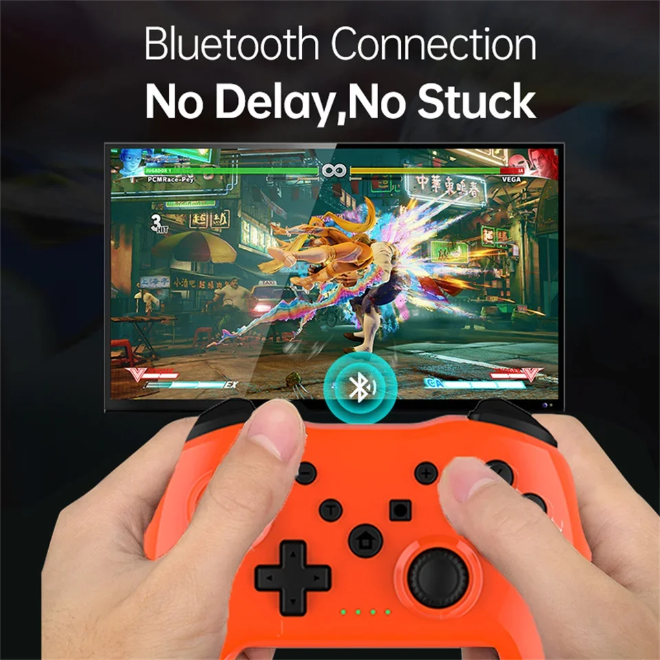 GAMINJA Wireless Controller No Latency Bluetooth Gamepad PC Joystick For Nintendo Switch Game Console PS3 TV Box PC